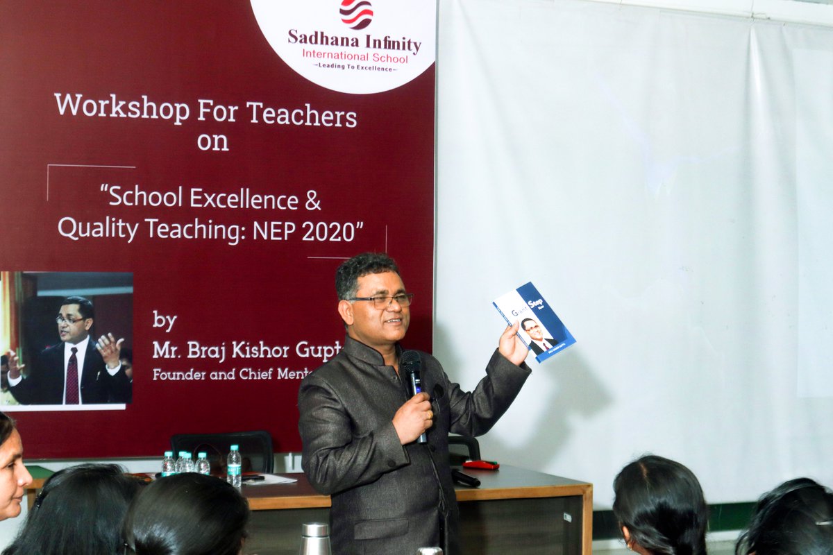 sadhanainfinity's tweet photo. We are thrilled to share that a dynamic workshop on “School Excellence and Quality Teaching: NEP 2020” was conducted at Sadhana Infinity International School on 07-10-23.  The primary objective was to equip our competent teachers for a future of continuous learning and growth. https://t.co/8Or0Y6WwnV