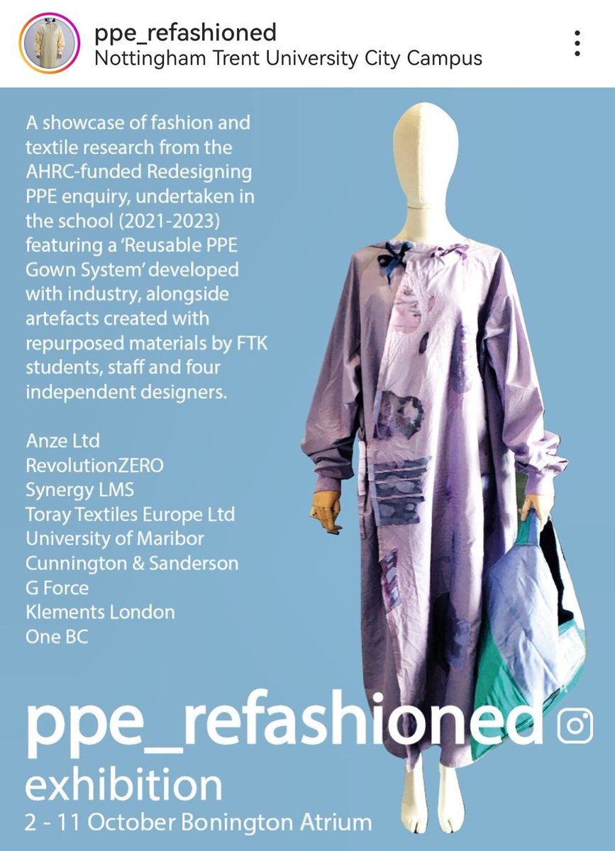 ANZE Limited (@anzelimited) on Twitter photo What we do with surgeons gowns at their end of life is vital for the #circulareconomy and #sustainability. Truly impressed with the work that <a href="/NTUArtandDesign/">Nottingham School of Art & Design</a> has done! Exhibition closes 11.10.23. See for yourself the endless opportunities 🌍 🙏 #TogetherWeCan #GreenerNHS What we do with surgeons gowns at their end of life is vital for the #circulareconomy and #sustainability. Truly impressed with the work that <a href="/NTUArtandDesign/">Nottingham School of Art & Design</a> has done! Exhibition closes 11.10.23. See for yourself the endless opportunities 🌍 🙏 #TogetherWeCan #GreenerNHS