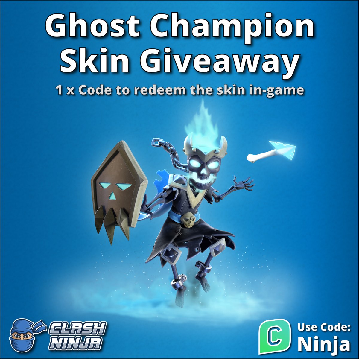 Clash Ninja (@clashdotninja) on Twitter photo 👻Ghost Champion Skin Giveaway!👻
1 x Ghost Champion Skin code
To Enter:
✅Follow <a href="/ClashDotNinja/">Clash Ninja</a>
✅Retweet this tweet
Optional:
Subscribe to youtube.com/c/clashninja
Winner announced after 12:00 UTC 11th October 2023
#ClashofClans #ClashOn 👻Ghost Champion Skin Giveaway!👻
1 x Ghost Champion Skin code
To Enter:
✅Follow <a href="/ClashDotNinja/">Clash Ninja</a>
✅Retweet this tweet
Optional:
Subscribe to youtube.com/c/clashninja
Winner announced after 12:00 UTC 11th October 2023
#ClashofClans #ClashOn