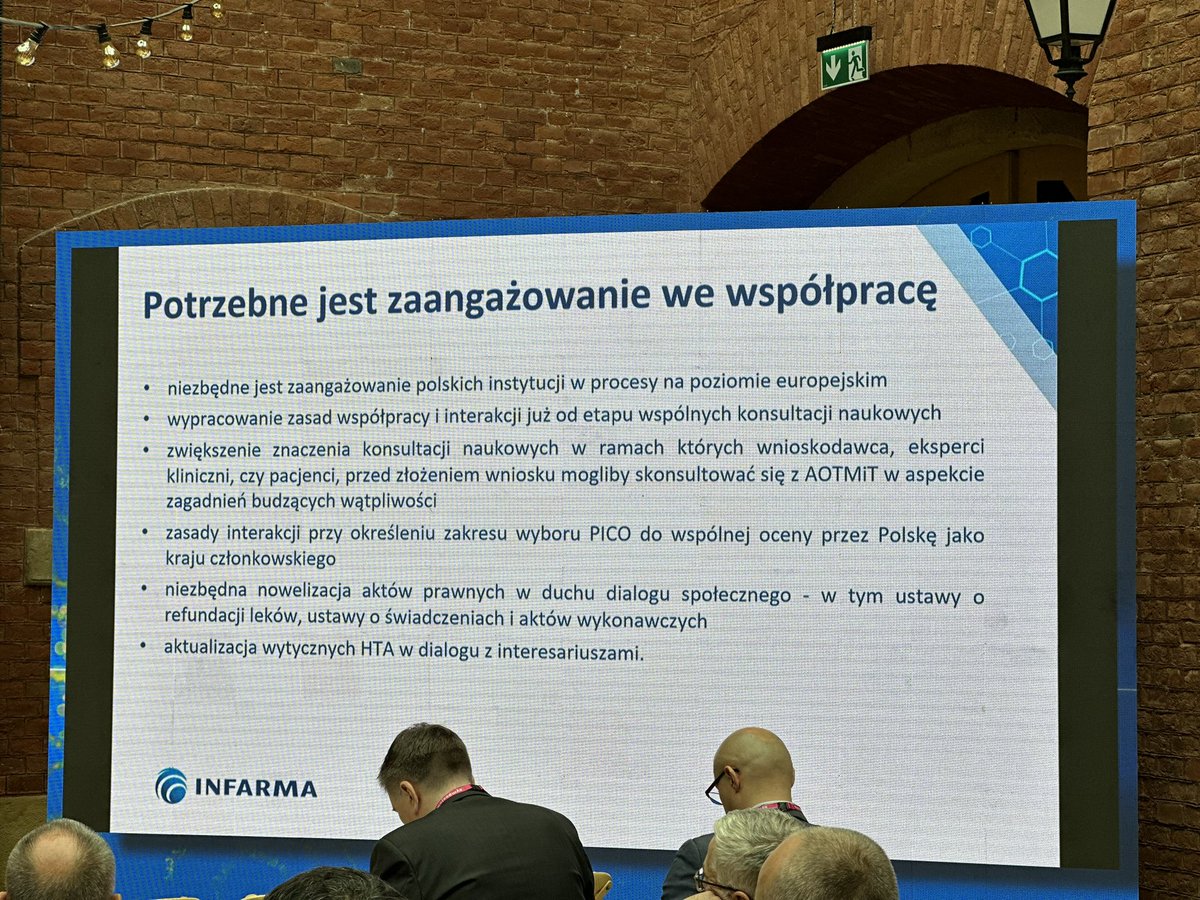 Sympozjum @EBHC_PL : wdrożenie odpowiednich rozwiązań prawnych i organizacyjnych, konieczność ustrukturyzowania i doprecyzowania zakresu komparatorów to tylko niektóre z postulatów branży @Infarma_PL Kluczowe jest zaangażowanie na poziomie europejskim i dialog z interesariuszami