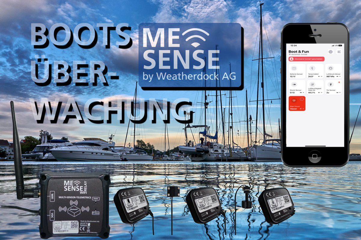 ME SENSE Bootsüberwachung von Weatherdock. Per Smartphone haben Sie den Überblick über Ihr Boot. Bequem von zu Hause aus.
#boot #bootundfun #yachtmonitoring