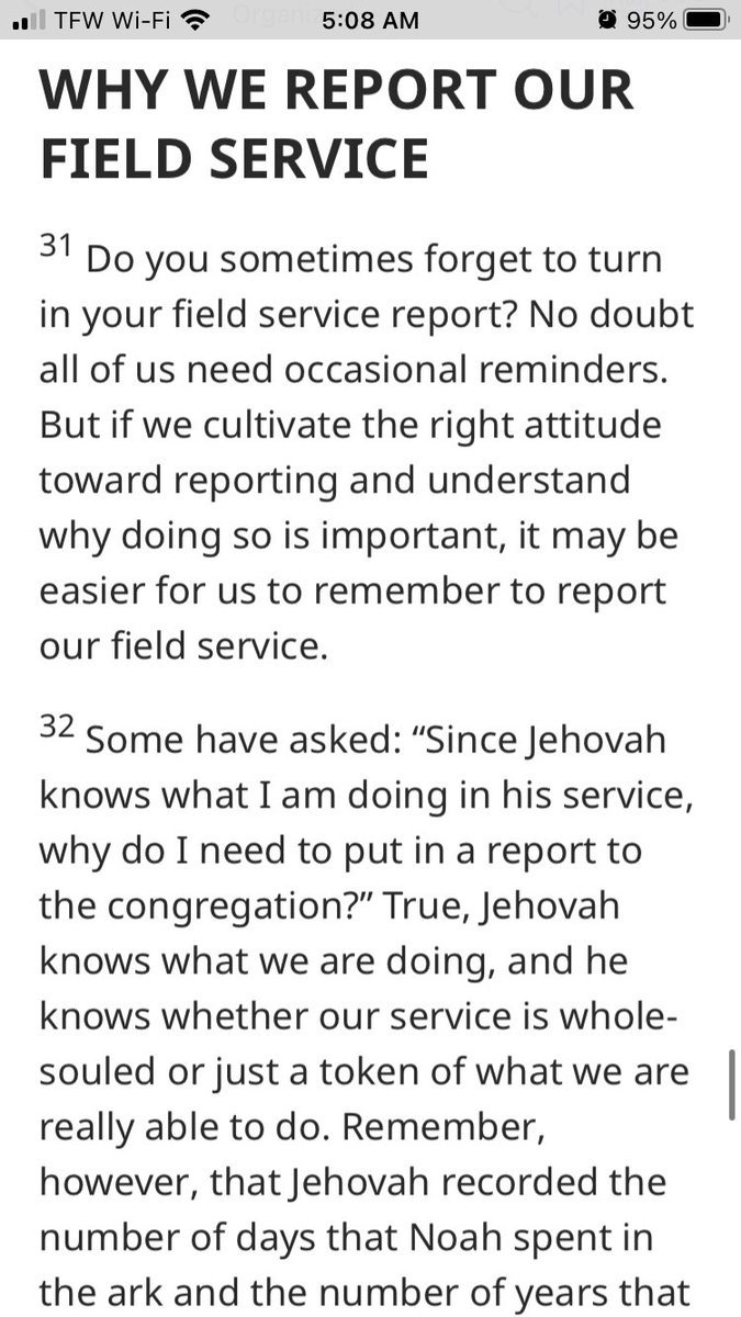 “We’ve always served Jehovah out of heart! We’ve never stressed the importance of hours!”- this will be the argument by Jw’s in the near future. Take steps to ensure they remember their own history.