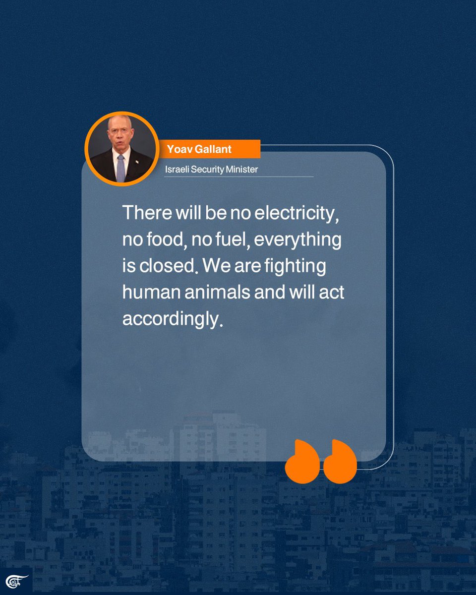 For those feigning ignorance about the conditions under which Palestinians exist in Gaza, let this casually announced war crime by Israel be your introduction to the level of control they exert over Gaza and their treatment of Palestinians. #ApartheidIsrael #PalestineUnderAttack