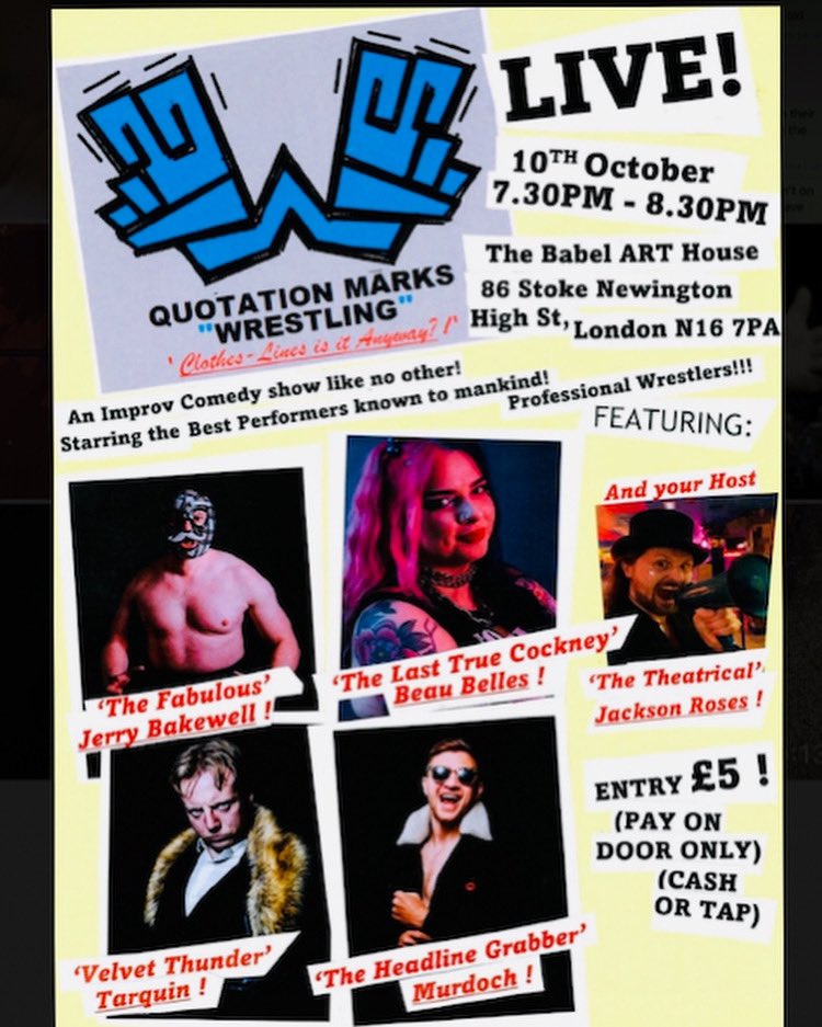 The show is tomorrow.
And this will be the first time I’m ever promoting something on my own.
I have faith in the concept.
I have faith in my talent &amp; crew.
The only thing I don’t know/cant confirm is the audience.
So PLEASE come and support this. The new needs friends!