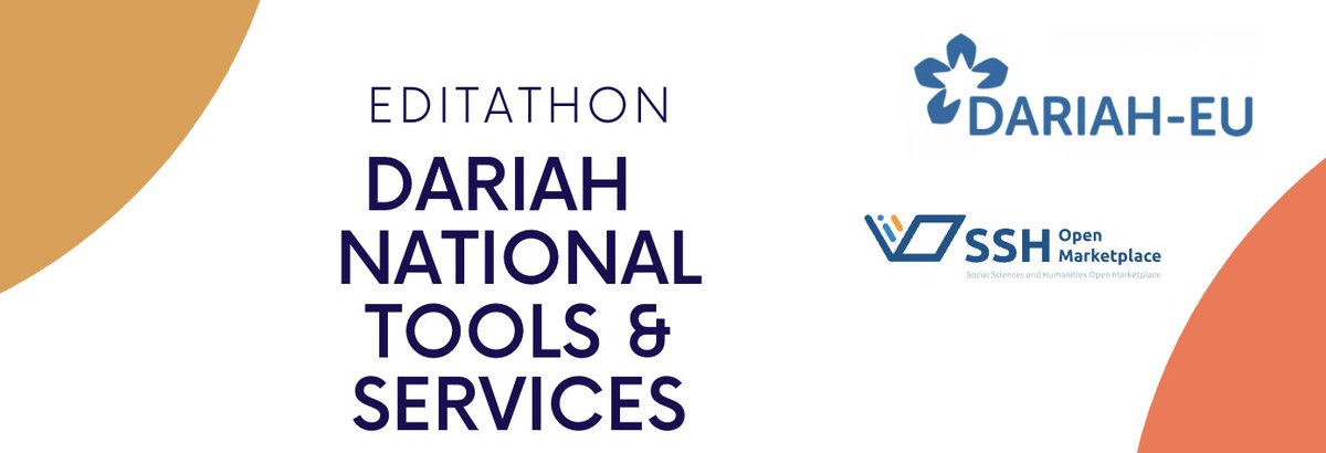 All this week, @DARIAHeu is working with our National Coordinators to run an Edit-a-thon, streamlining the new Tools & Services catalogue on SSH Open Marketplace! Stay tuned for more updates during the week on this curation sprint 🤓