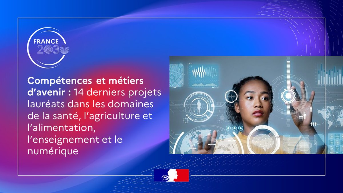SGPI_avenir's tweet photo. #France2030 | Annonce des 14 derniers lauréats “Compétences et métiers d’avenir” de la saison 1. Ces lauréats bénéficieront d’un financement de 44 M€ et permettront de former 230 000 personnes d’ici 2030.
➕ Découvrez le détail des 14 lauréats ici 👉 https://t.co/xZJZnULwaQ https://t.co/houxeKXSm8