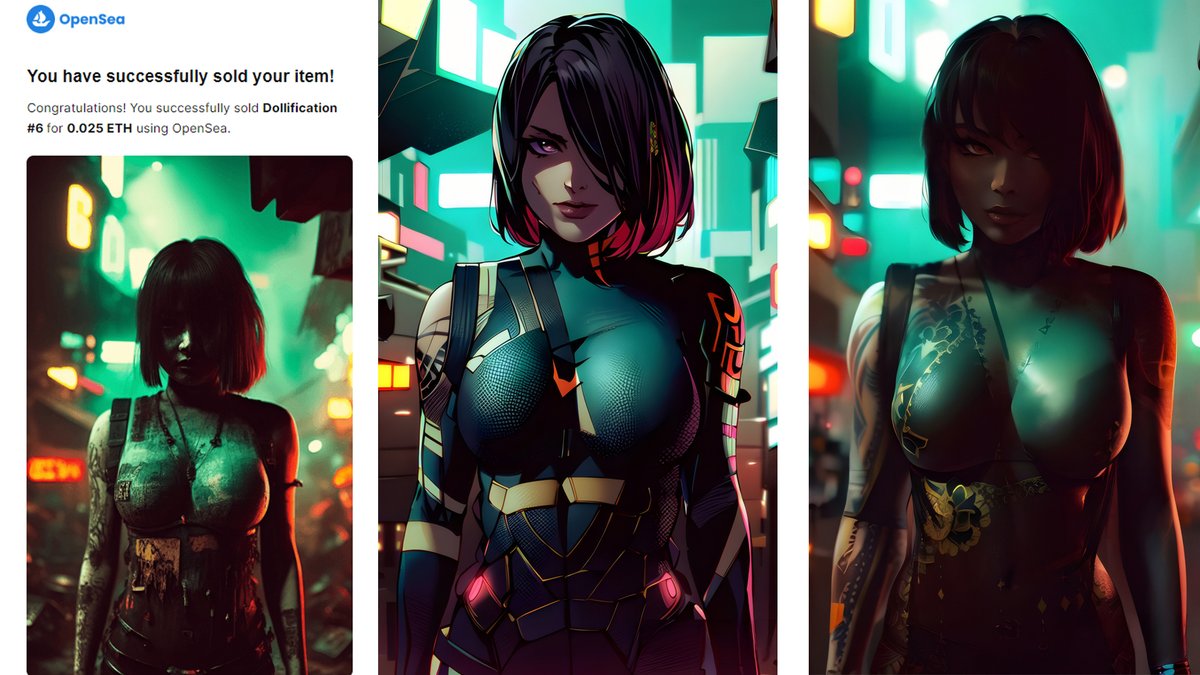 🤖 SOLD thank you so much <a href="/FlowFrenzNFT/">Flow.Frenz.NFT 🌹</a> 

💙 Each collector from the #DollСre collection is in for a delightful surprise - a cherished gift from the #BIOLA Anima collection awaits them. Take a moment to dive into your wallet and discover the enchanting treasure that awaits you 💎