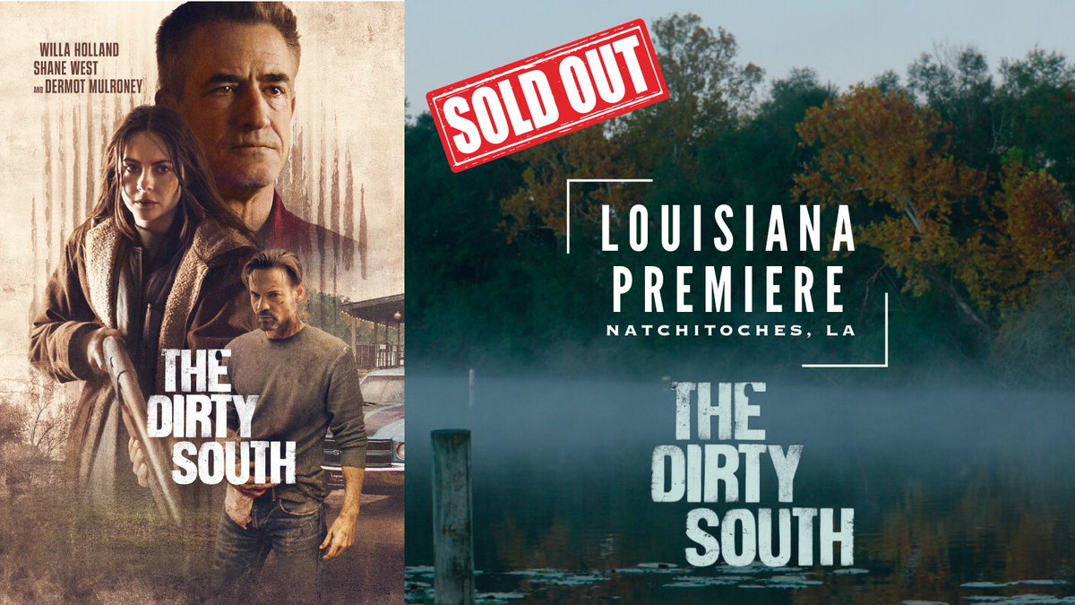 We can’t believe it. We can’t wait to celebrate the #LouisianaPremiere of #TheDirtySouth in #Natchitoches, LA where it all began. Thank you all so much. We will see you soon for a night to remember!

Nov. 2, 6:00pm
Parkway Cinema, Natchitoches, LA

#LouisianaFilm #SoldOut