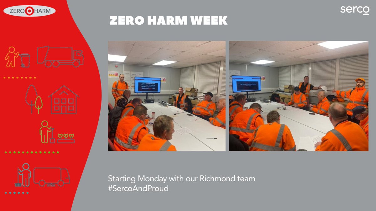 This Morning our @LBRUT team kicked off our @SercoGroup #ZeroHarmWeek with an interactive video & discussion. This year the theme is #SituationalAwareness 🦺 The team enjoyed the video & felt it was a useful way to start the working day #SercoAndProud