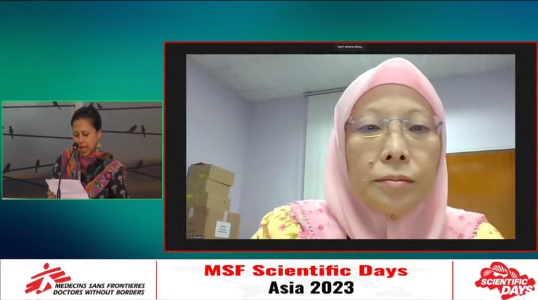 Hepatitis C is a public health concern affecting 58 million people worldwide. At #MSFSciAsia, <a href="/DrRosaida/">Dr Rosaida Hj. Md. Said</a> spoke about the impact of #hepatitisC on healthcare systems &amp; the decentralisation journey in Malaysia, a project in partnership with <a href="/KKMPutrajaya/">KKMalaysia🇲🇾🩺❤️</a> <a href="/ClinicalRsrchMY/">Clinical Research MY</a> &amp; <a href="/FINDdx/">FIND</a>.