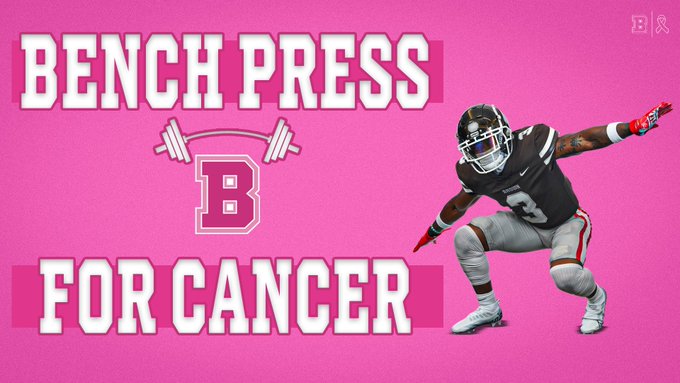 ‼️🚨1 WEEK AWAY🚨‼️

🗓️ Monday, October 16th
📍 Main Green
⏰ 9am-3pm
🔗 To Donate: BrownBears.com/BenchPress

#EverTrue