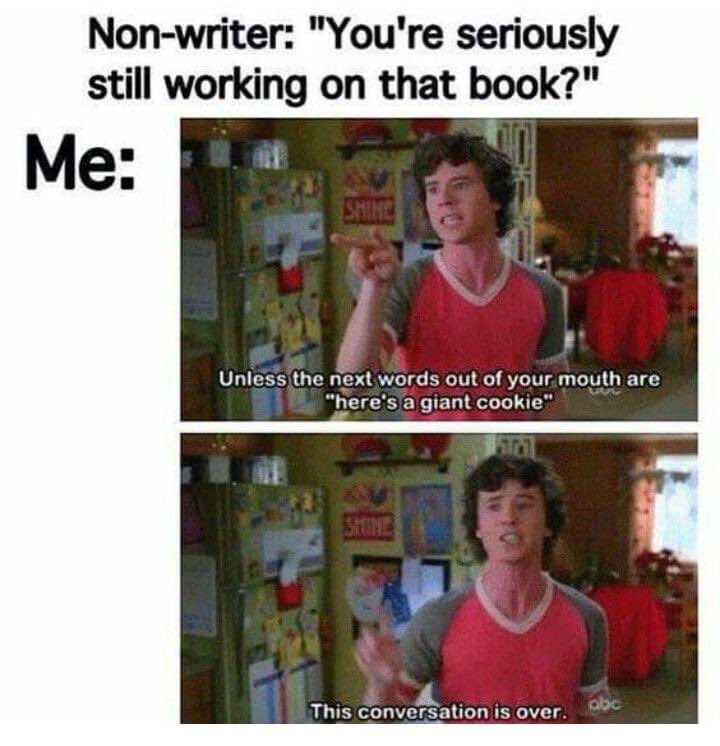 🤣#writinglife #dontwanttotalkaboutit