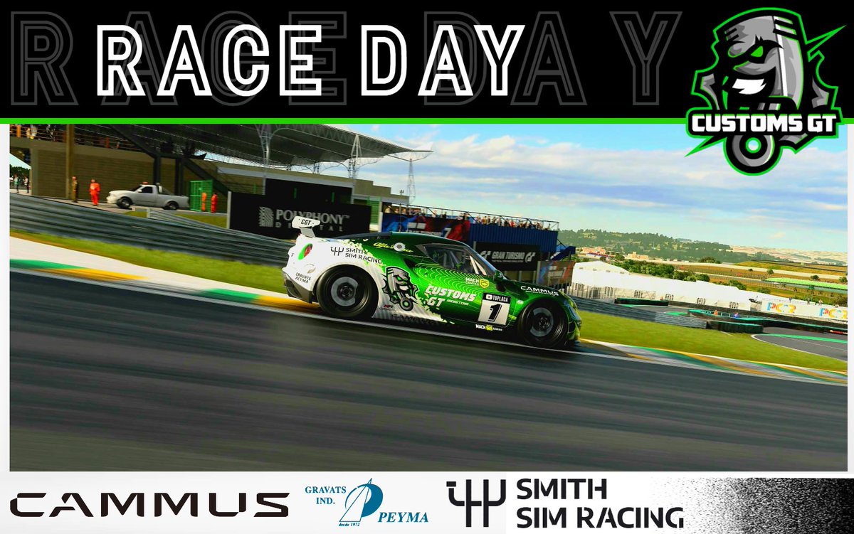 CustomsGT's tweet photo. #DiaDeCarrera 

🏆Última carrera de la fase de grupos @InfinityGSeries de @AGarnata
Y @Mach25Gaming

🕹 GT7
🛣  Interlagos

👤 @VictorConejo24
👤 @CGT_Busi

🚘 @AlfaRomeo_es 4C

🖌 @Rikyracing2

⏰ 20:45
📺 https://t.co/33HIekAcia…

#EstoYaNoEsUnJuego 
#GoCustoms 💪💪 https://t.co/Z081rY0uKw