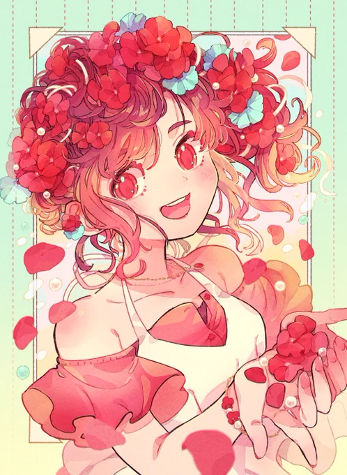 ふわふわハムちゃん達やパステルポップな可愛いイラストを描かれる紗良々さん( )からart trainまわしてもらいました!お花や動物そしてキュートな女の子メインに絵を描いています!見ていてニッコリ出来るようなイラストを目指しています 