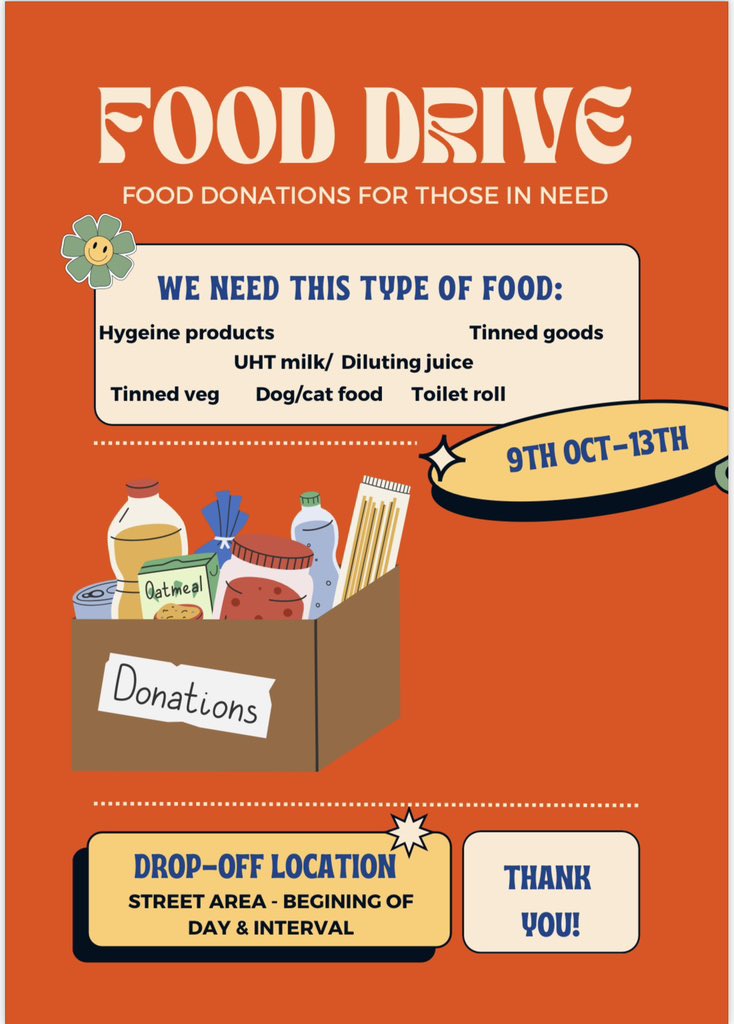 theparkmains's tweet photo. Our annual Foodbank collection is open until Friday. Donations can be made in the street area. Thank you for your continued support https://t.co/vtW64ygfrf