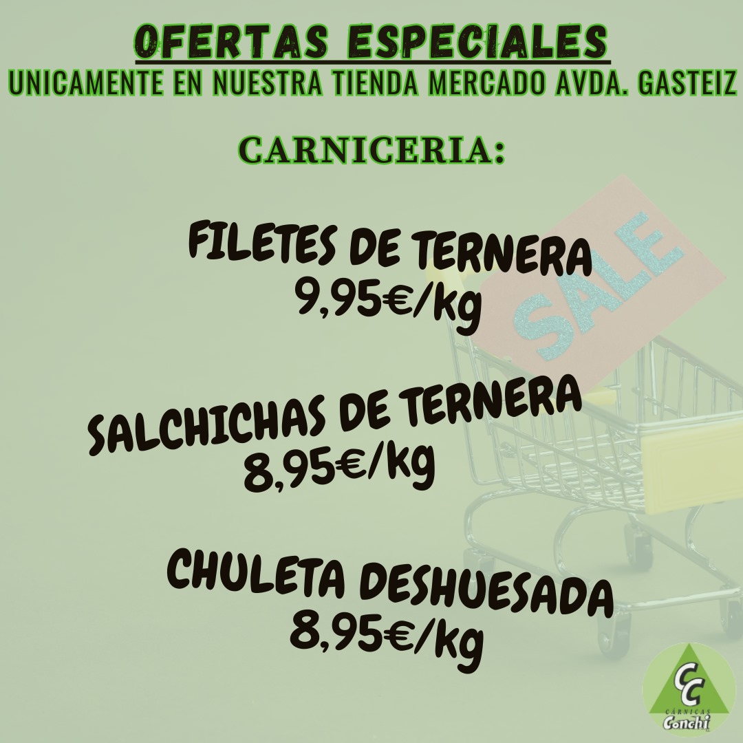 Únicamente en nuestro mercado de Avenida Gasteiz »»»

¡Aprovechar!