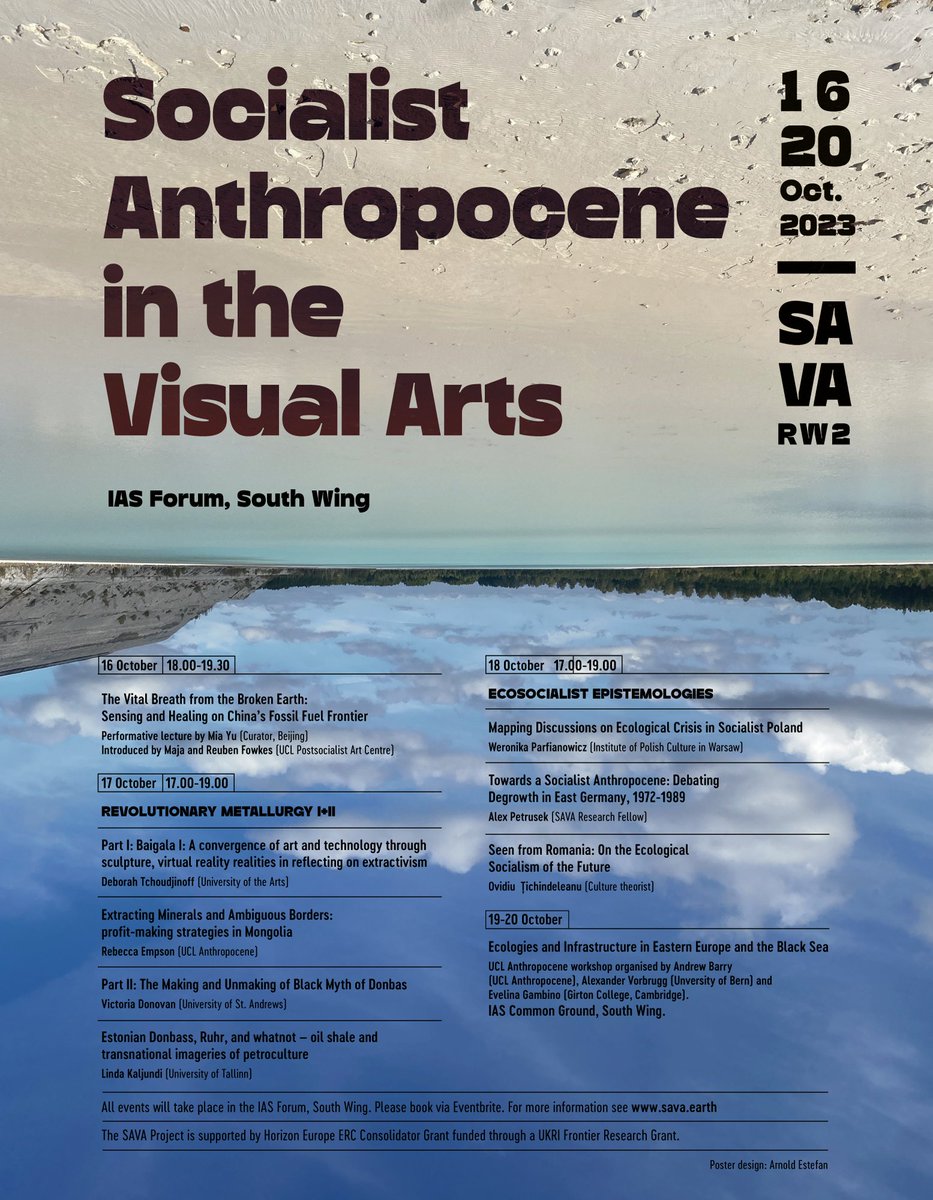 Announcing the second SAVA Research Week, beginning on 16th October. Join us for a series of exciting lectures, talks and discussions. Please book via links in bio. All events will take place in the IAS Forum, South Wing, UCL <a href="/UCL_IAS/">UCL IAS @ucl-ias.bsky.social</a>