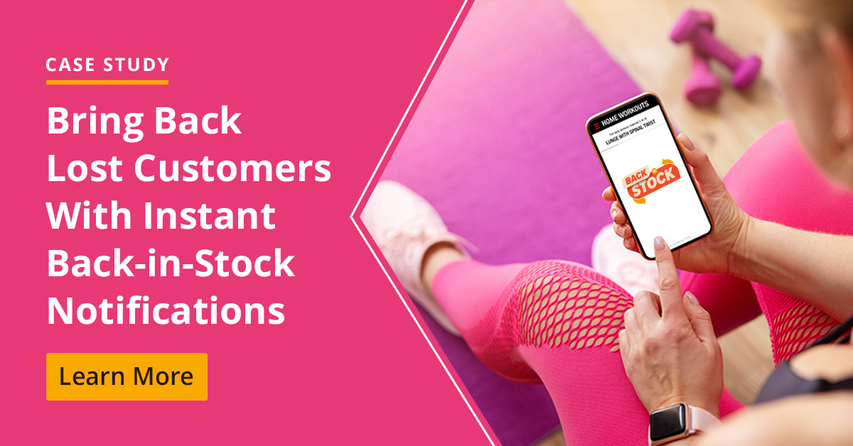 gspanntech's tweet photo. Read how a Canadian retailer saw a #revenueboost and improve #customerengagement with instant #backinstore #notifications.
https://t.co/errKP9W3Er
#CustomerExperience #CustomerJourney #CustomerRetention #OutOfStock #Salesforce #SalesforceSolutions #CommerceCloud #MarketingCloud https://t.co/7yerFSX5vn