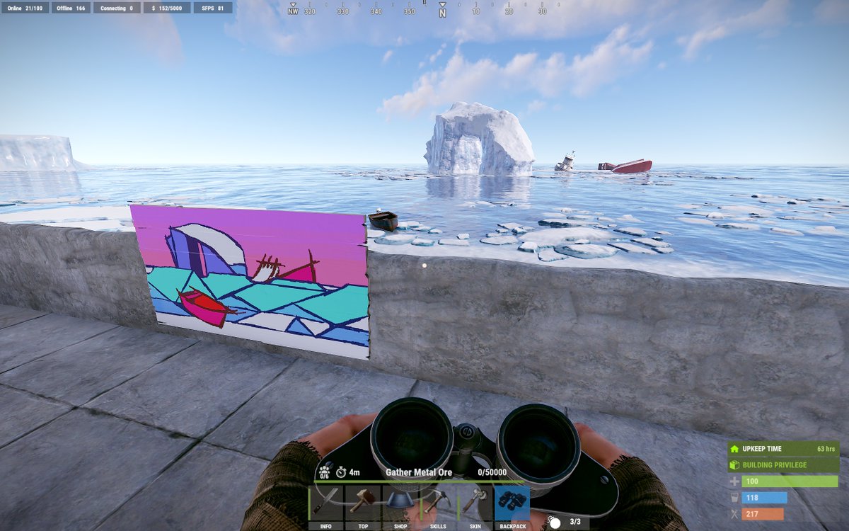 Is that a Picasso? Actually, it's a @GoneEFK original. From Rust. Yes that's right, from the hostile multiplayer game Rust. Where else would you go for a landscape painting adventure? 🫣eurogamer.net/emmas-adventur…