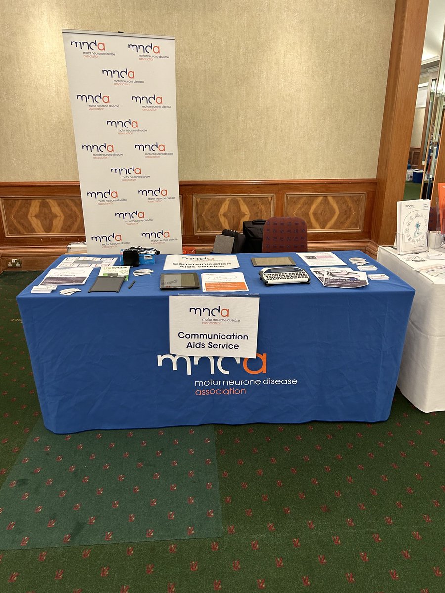 MND_CarersCoord's tweet photo. All set up at the MND Community of Practice event ⁦@mndeducation⁩ #mndnetworking https://t.co/CfEQDO3yAM