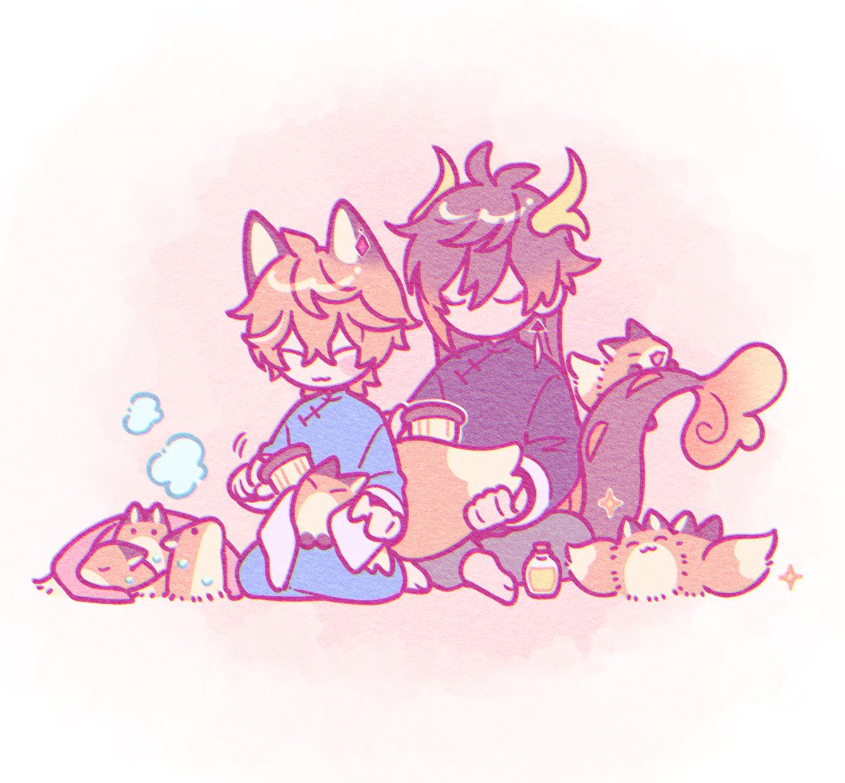 🛁🐉🦊 ファミリー鍾タル