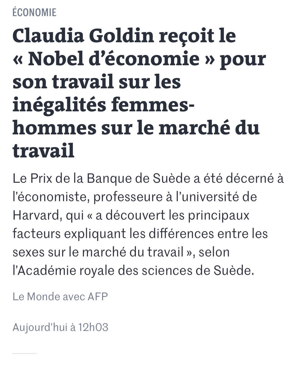 #Nobel #Egalitefh #Feminisme