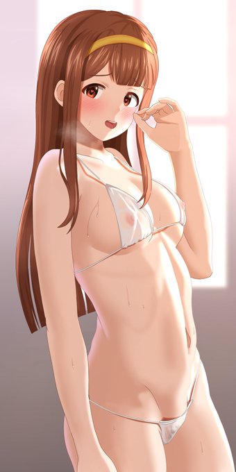 Pさんにお願いされたからとはいえ、事務所でこんな格好をしているなんて……  私、悪い娘ですね……♡ 