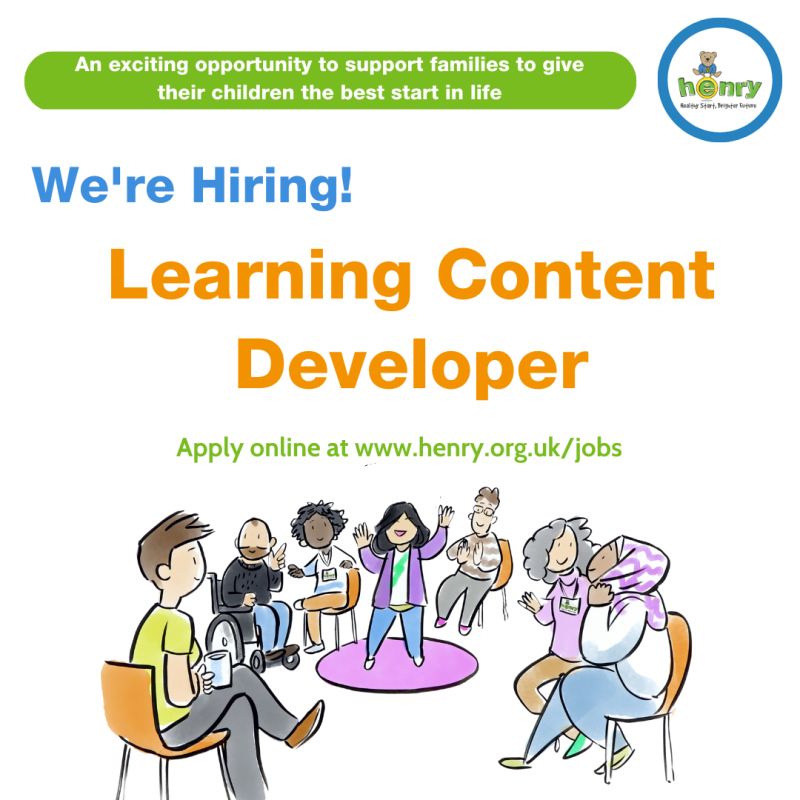 We have a #vacancy for a Learning Content Developer. We're looking for an experienced Content Developer to create and develop HENRY learning content, resources and training materials that are inspiring and evidence-based. henry.org.uk/content/learni…