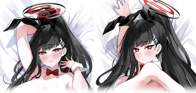 royalty様()よりお声がけ頂き、 リオ会長のバニーガール抱き枕カバーを描かせて頂きました。