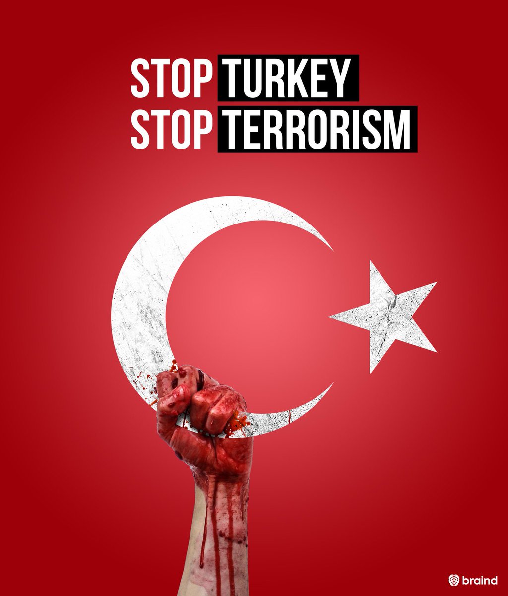 anatoliankurd's tweet photo. Turkey is clearly a terror state and continuously terrors Kurdish people in all parts of Kurdistan.
Save Rojava
#Stop_Turkey
Stop Terrorism
Stop Turkish Terrorism in all his forms
#NoFlyZone4Rojava
. https://t.co/YCDeM6KxjC