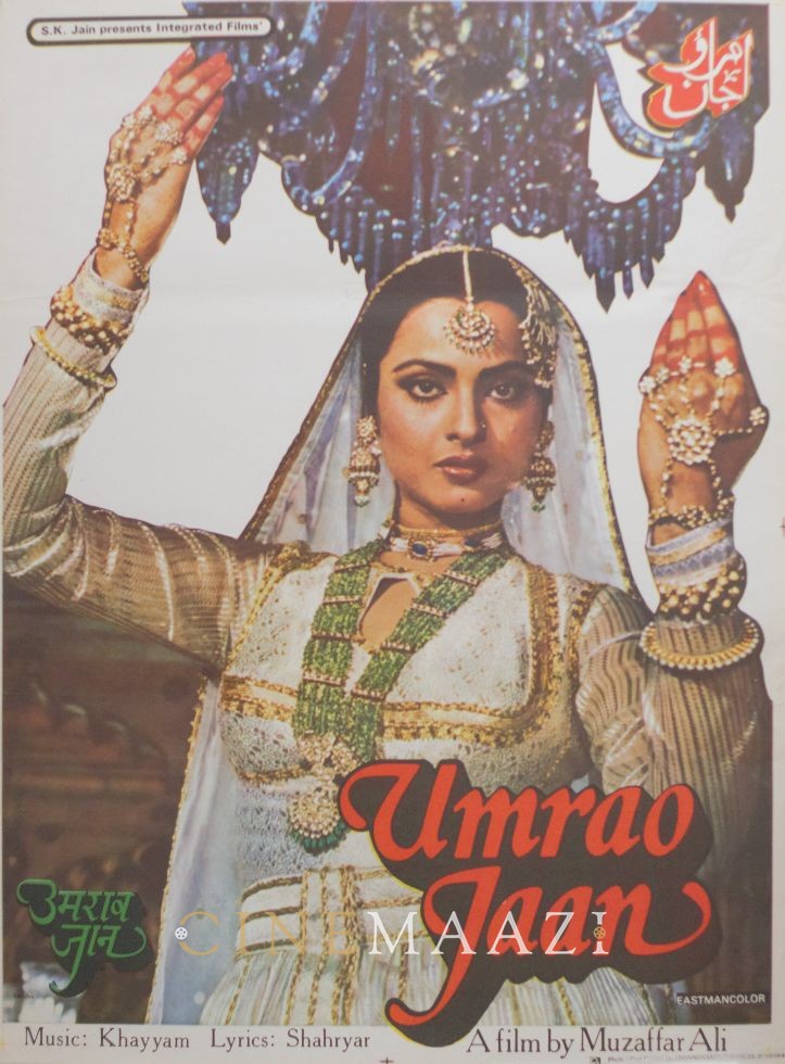 cinemaazi's tweet photo. In our #MondayMusicals series, we are looking at the music of one of the most prominent films based on the courtesan culture - Umrao Jaan (1981). Based on the Urdu novel Umrao Jaan Ada by Mirza Hadi Ruswa, the setting of the film is of mid-19th century Awadh and specifically https://t.co/LFgkmaieYB