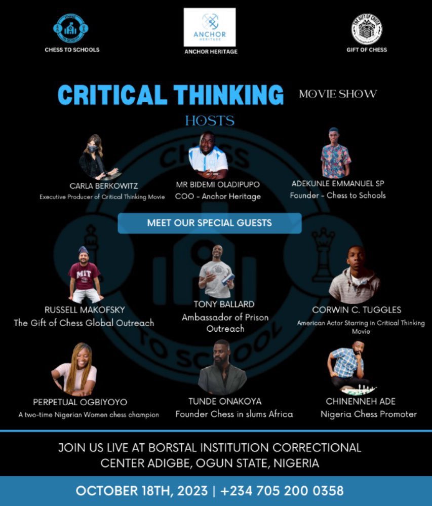 Corwin C. Tuggles <a href="/_CorwinTuggles_/">Corwin Tuggles</a> 
An American Actor. He starred in the Critical Thinking Movie 🍿 <a href="/CT_themovie/">Critical Thinking Movie</a> will be participating. Confirmed ✅