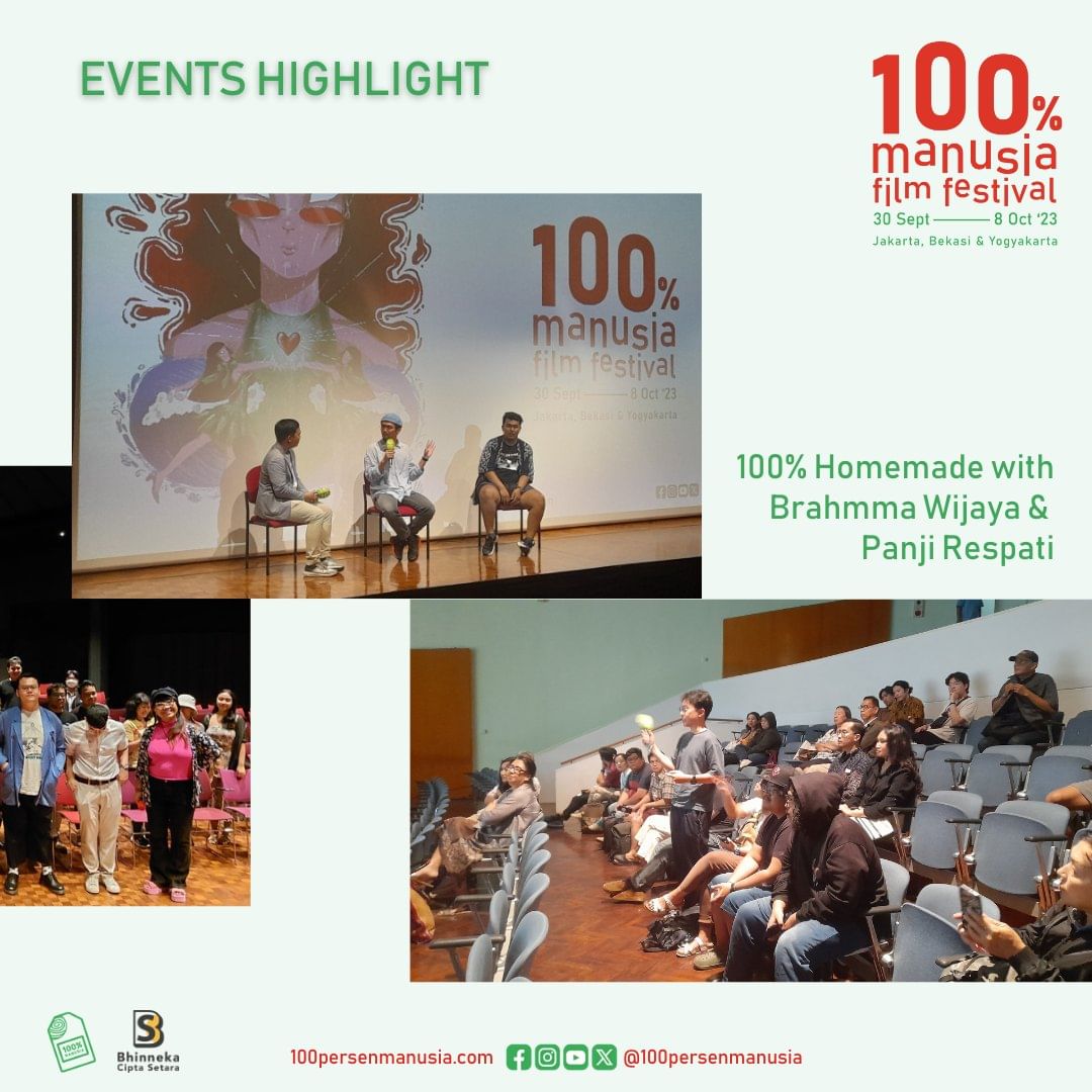 100prsenmanusia's tweet photo. EVENTS HIGHLIGHT Monday, 2 Oct 2023 :
100% DIY: Film Archive at @SAEjakarta
100% STMJ (Shorts Terms Memory of Joy)
100% Homemade
#100PMFF2023 🥳🎬🫶🏽 https://t.co/auoRgUQCBx