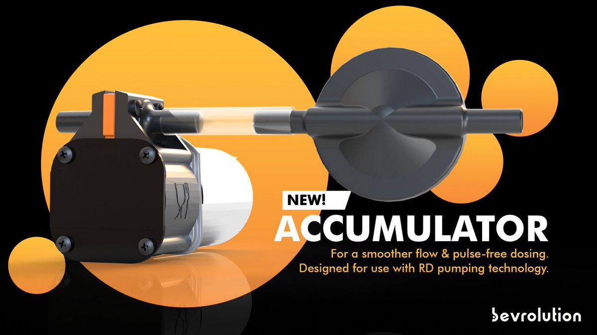 bevrolution's tweet photo. For smooth pulse free pumping of water, syrups, smoothies and other fluids especially in the beverage industry. The new accumulator is designed for use with all RD rotary diaphragm pumps (X87). 

Learn more: info@charlesausten.com 

#syruppump #softdrinks #X87 #bevrolution https://t.co/w4tLjYIMSF
