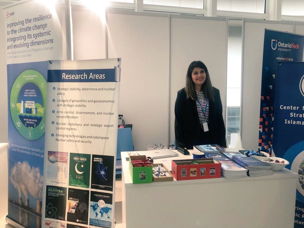 Anum_A_Khan's tweet photo. 📸 Come meet us at @CISS_Islamabad stall at @iaeaorg, Vienna, featuring an array of #CISSresearch products. Knowledge on display, fostering international collaboration. 🌐 #CISS #IAEA #ATOM4NETZERO https://t.co/4abfGOeTMm