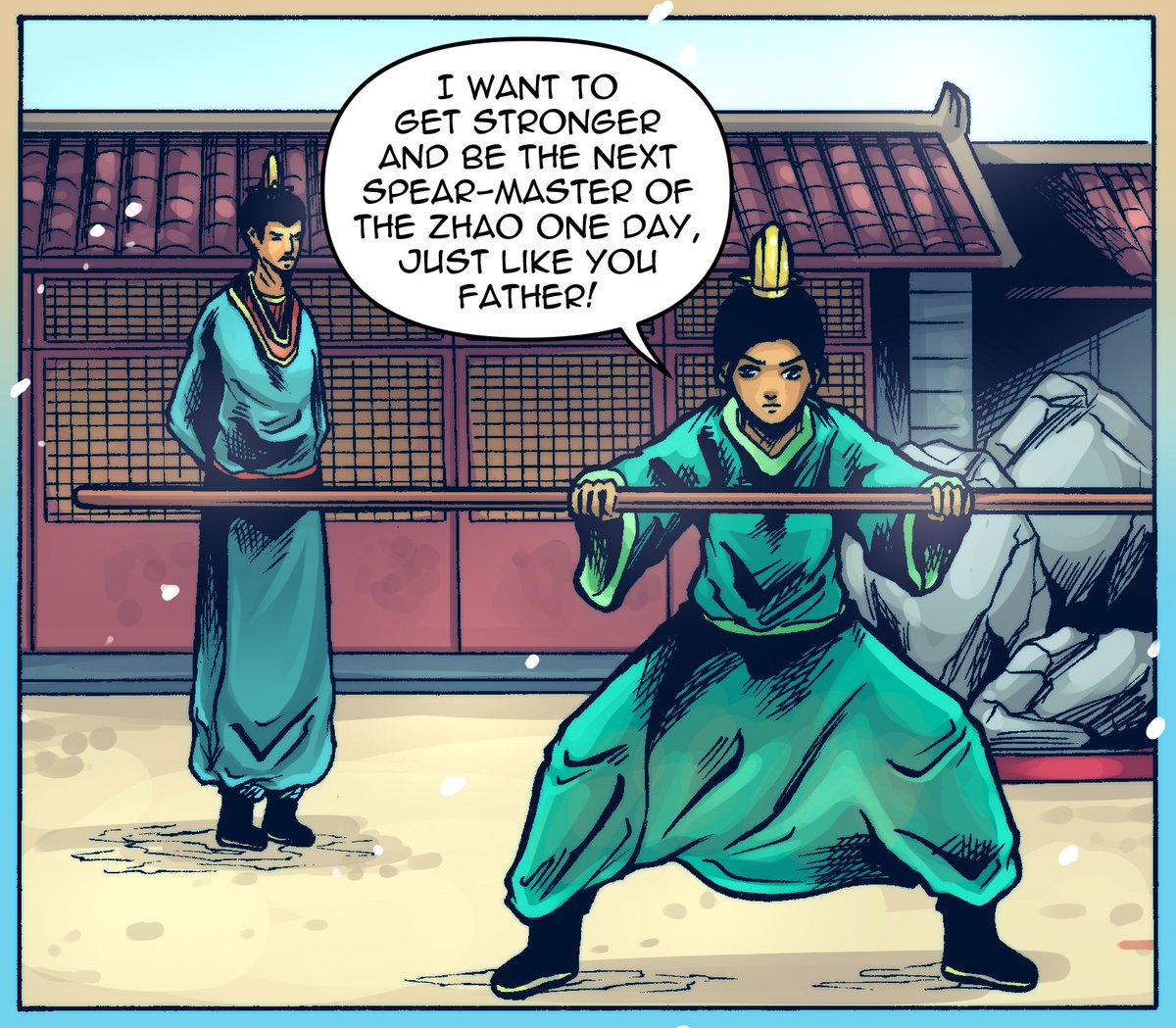 We are down with 12 days on the Kickstarter campaign. Join the Zhao family on this journey! 

kickstarter.com/projects/chira…
--------------------
#wuxia #comic #comics #graphicnovel #comicbook #kickstartercomic #Kickstarter #kickstartercomics #kickstarterproject #martialarts #kungfu