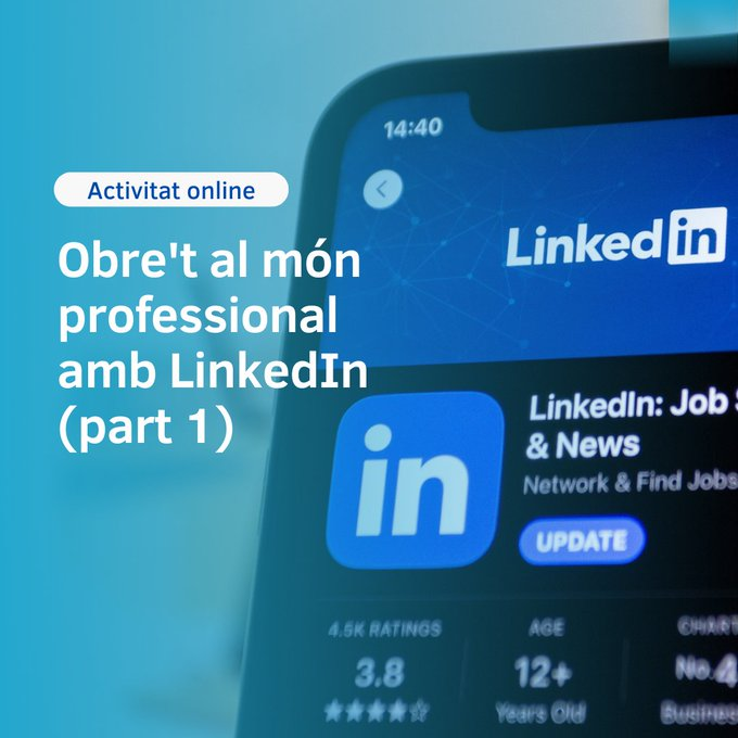 Demà, el servei de @carreresUPF organitza el primer taller del nou curs. 

Aprèn les funcionalitats, aspectes rellevants d'un perfil professional i estratègies eficaces per atreure oportunitats amb l'<a href="/ARiVigueras/">ARi Vigueras</a>

A les 11.00 h, gratuït i en línia
👉 bit.ly/3trTE3V