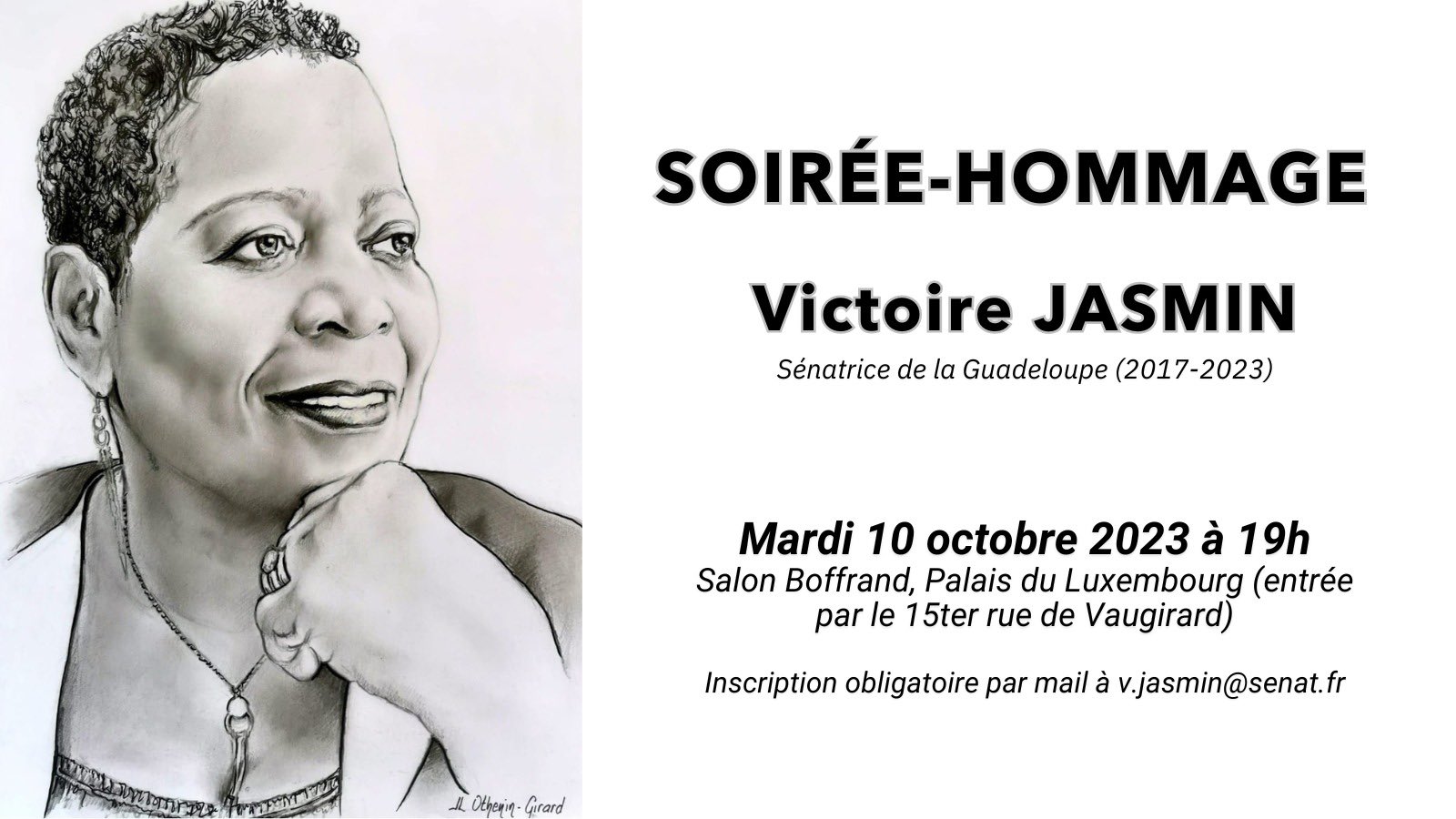 Victoire Jasmin Décès Victoire Jasmin on X: "⚫️ HOMMAGE À VICTOIRE JASMIN Suite au décès de Victoire JASMIN, Sénatrice de la Guadeloupe (2017-2023), une soirée-hommage lui sera consacrée ce mardi 10/10 à partir de 19h
