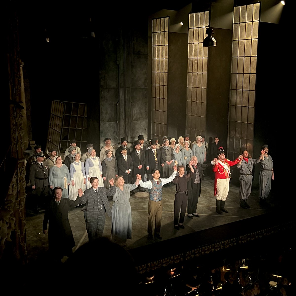 IrishNatOpera's tweet photo. That's a wrap on #INOFaust! Huge thanks to the outstanding cast & creative team for their hard work in crafting this remarkable production. Thanks to our wonderful audience for joining us & thanks to our principal funders @artscouncil_ie & our donors for your invaluable support❤️ https://t.co/zbEeTk4IC6