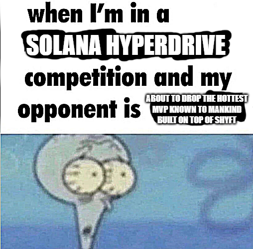 Shyft_to's tweet image. We&apos;re less than a week away from the @solana #HyperdriveHackathon submission deadline. 

If you need help catching up, we&apos;ve got all the tools for a killer MVP, from low-code APIs, transaction parsers, to callbacks.

Get started today -&amp;gt; docs.shyft.to