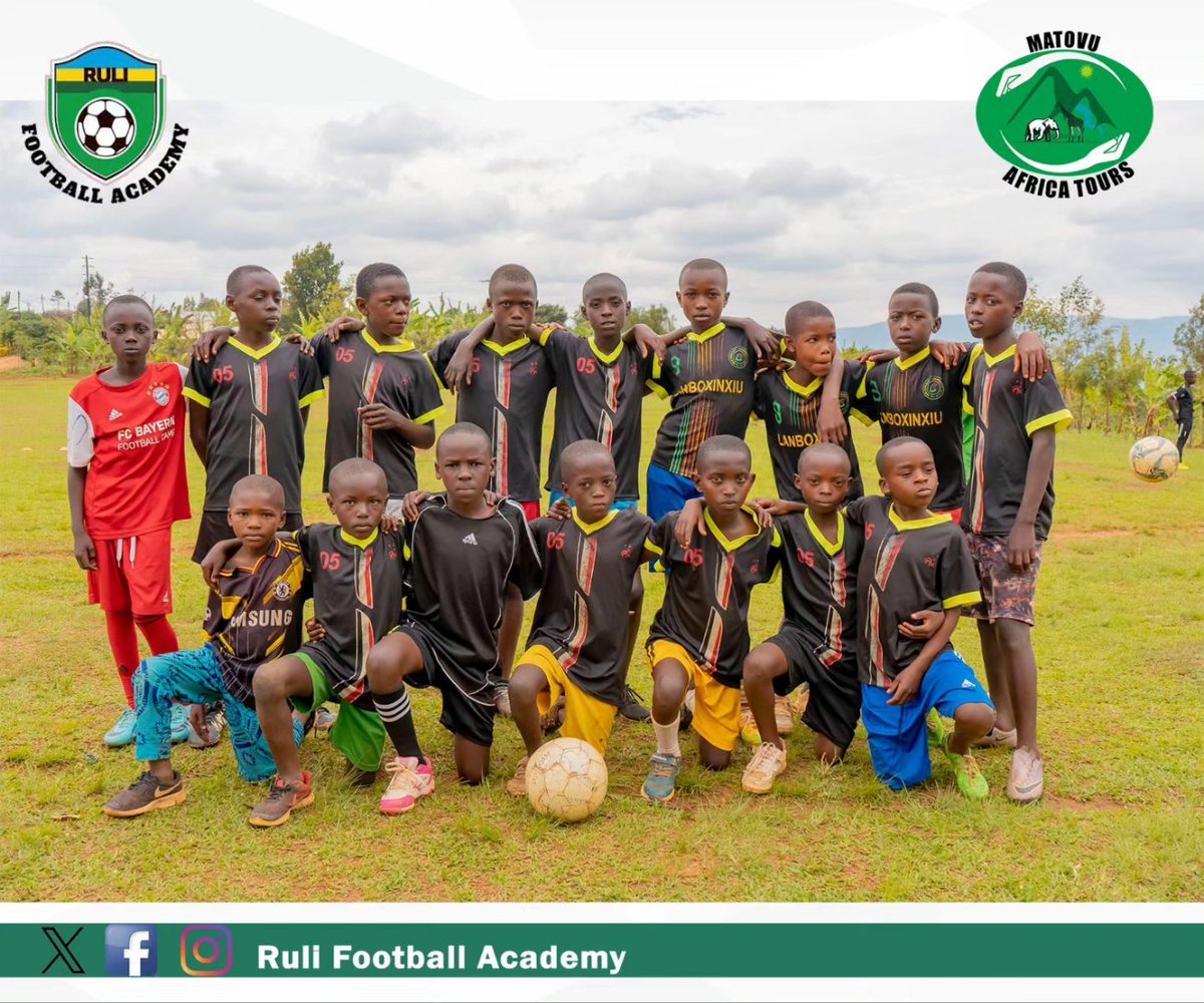 RuliAcademy's tweet photo. Develop young ones, secure the future.
practice continues this weekend @ruliacademy @GakenkeDistrict @FERWAFA @RwandaSports #youngtalented #footballacademy 

Special thanks to @MatovuAfricaTours https://t.co/I7H6twX95f