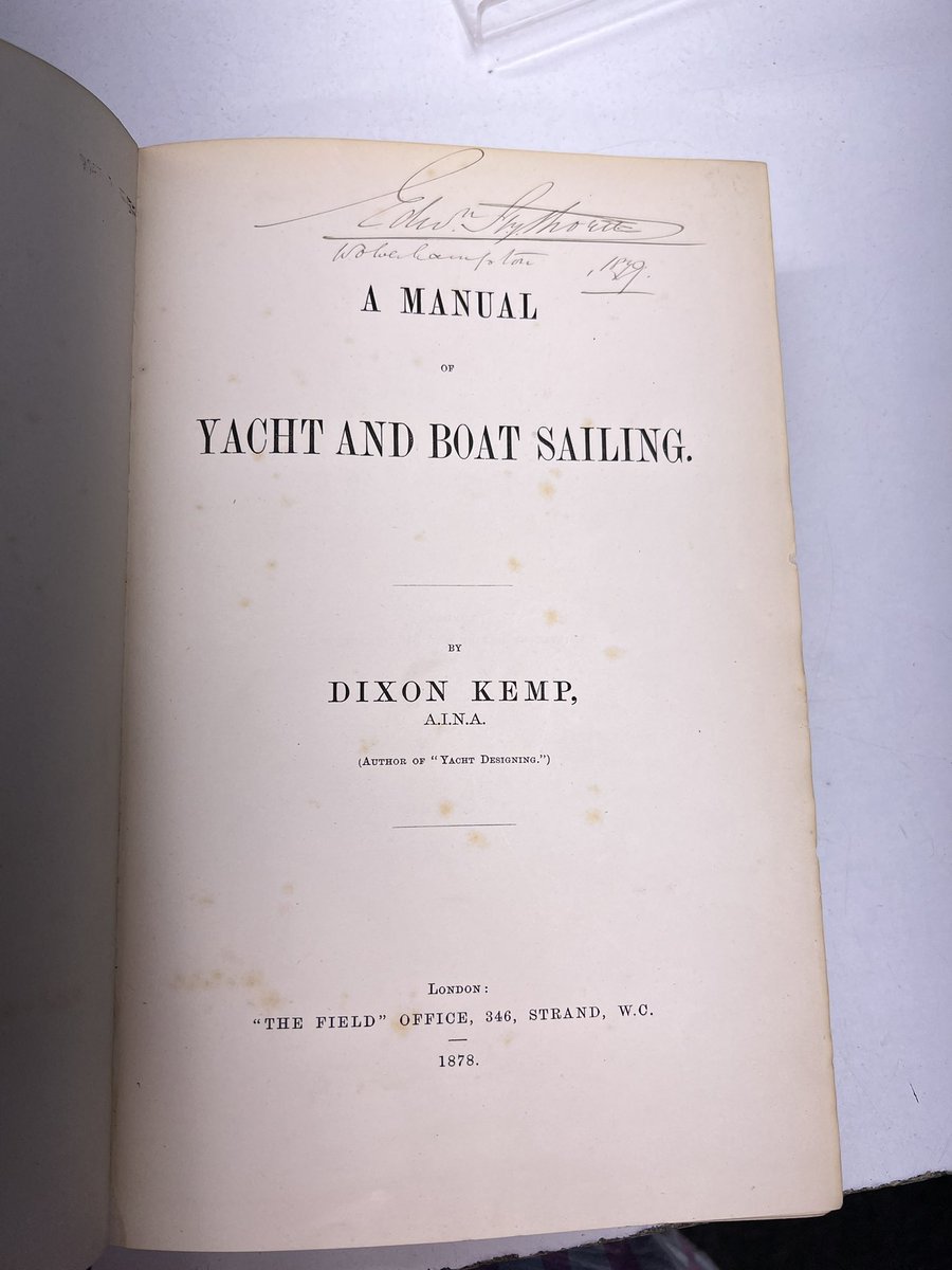 2 fabulous books about Yachts, Yacht architecture and sailing. Both by Dixon Kemp and date from the late 1800s #dixonkemp #yacht #yachtarchitecture #sailing  #boats