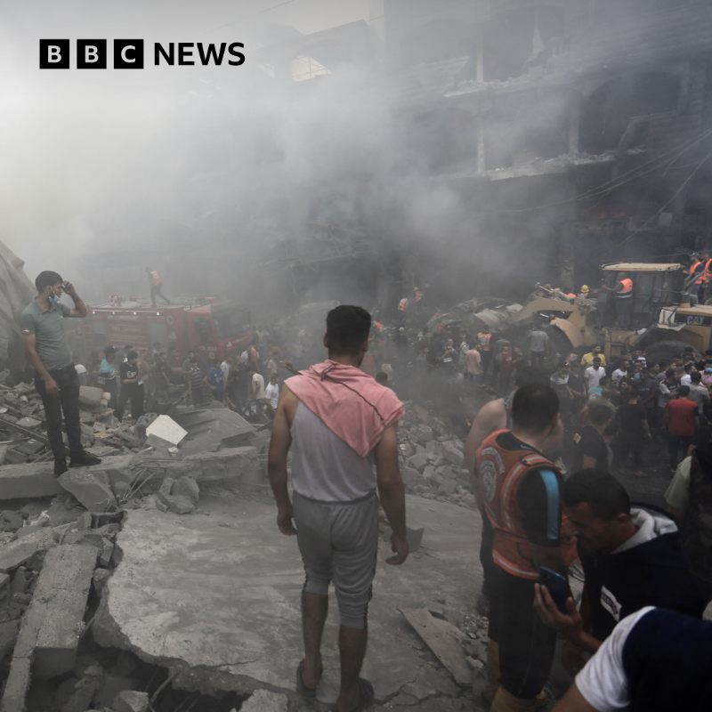 BBCWorld's tweet photo. More than 500 people have died in Gaza after Israel launched massive retaliatory air strikes, according to Gaza's health ministry 

More than 700 people have been killed in Israel since Hamas launched its attacks on Saturday

Follow the latest ⬇️