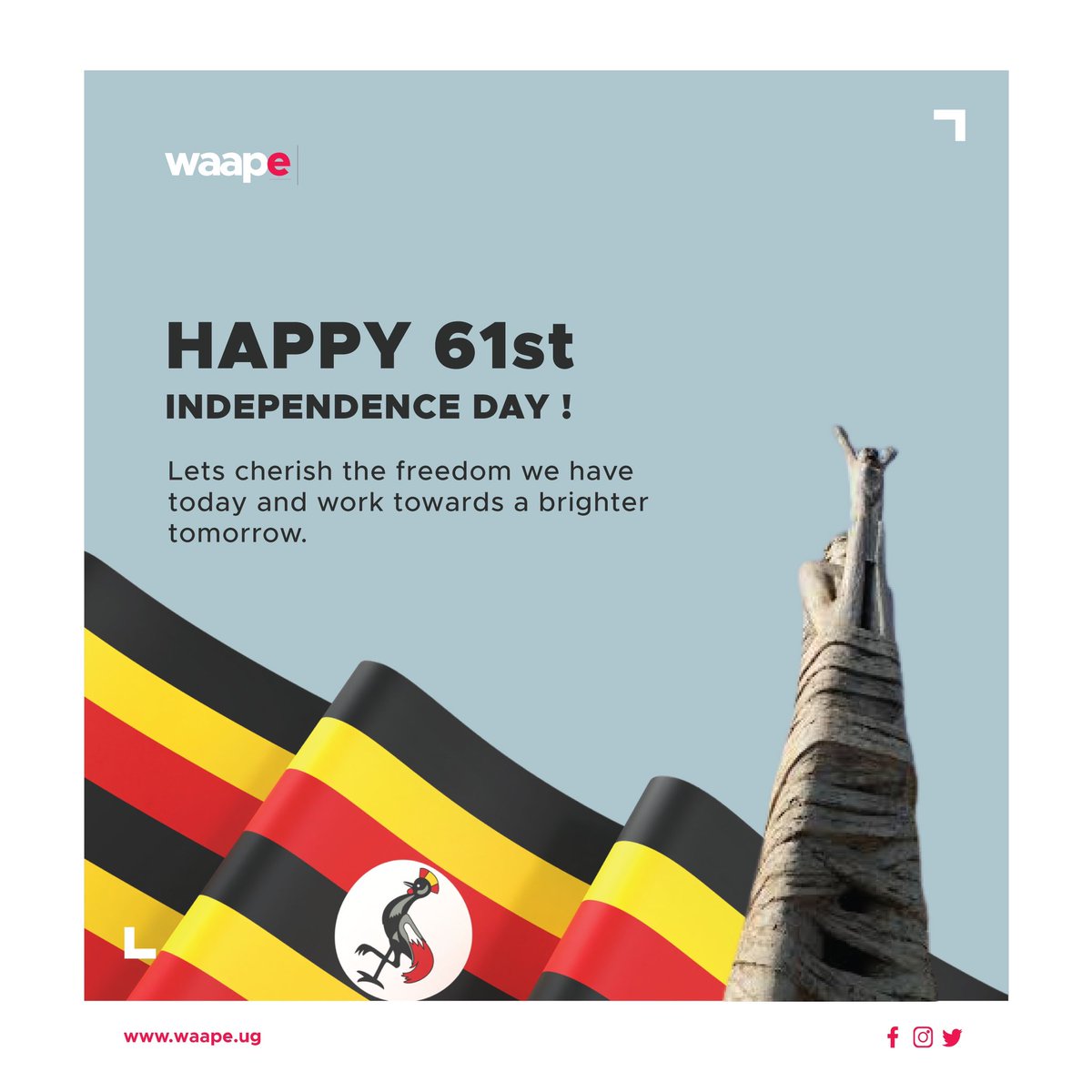 Happy Independence Day to all Ugandans! 🇺🇬🇺🇬🇺🇬 #UgandaIndependence