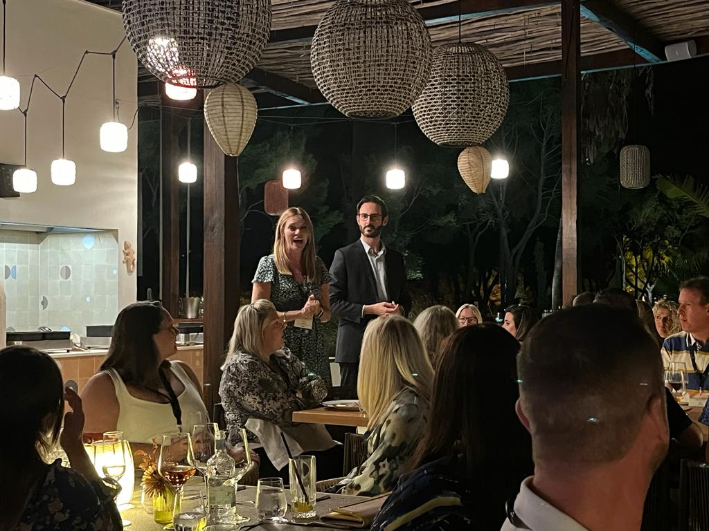 AdvantageHQ's tweet image. Exciting start at the AMS Conference 2023 in Mallorca! Last night, we welcomed delegates for a relaxing dinner by the pool at @Kimpton Aysla Mallorca. This morning, our team shared amazing updates. Read more &amp;gt; ow.ly/Bqj850PUxkE  #AMSConference