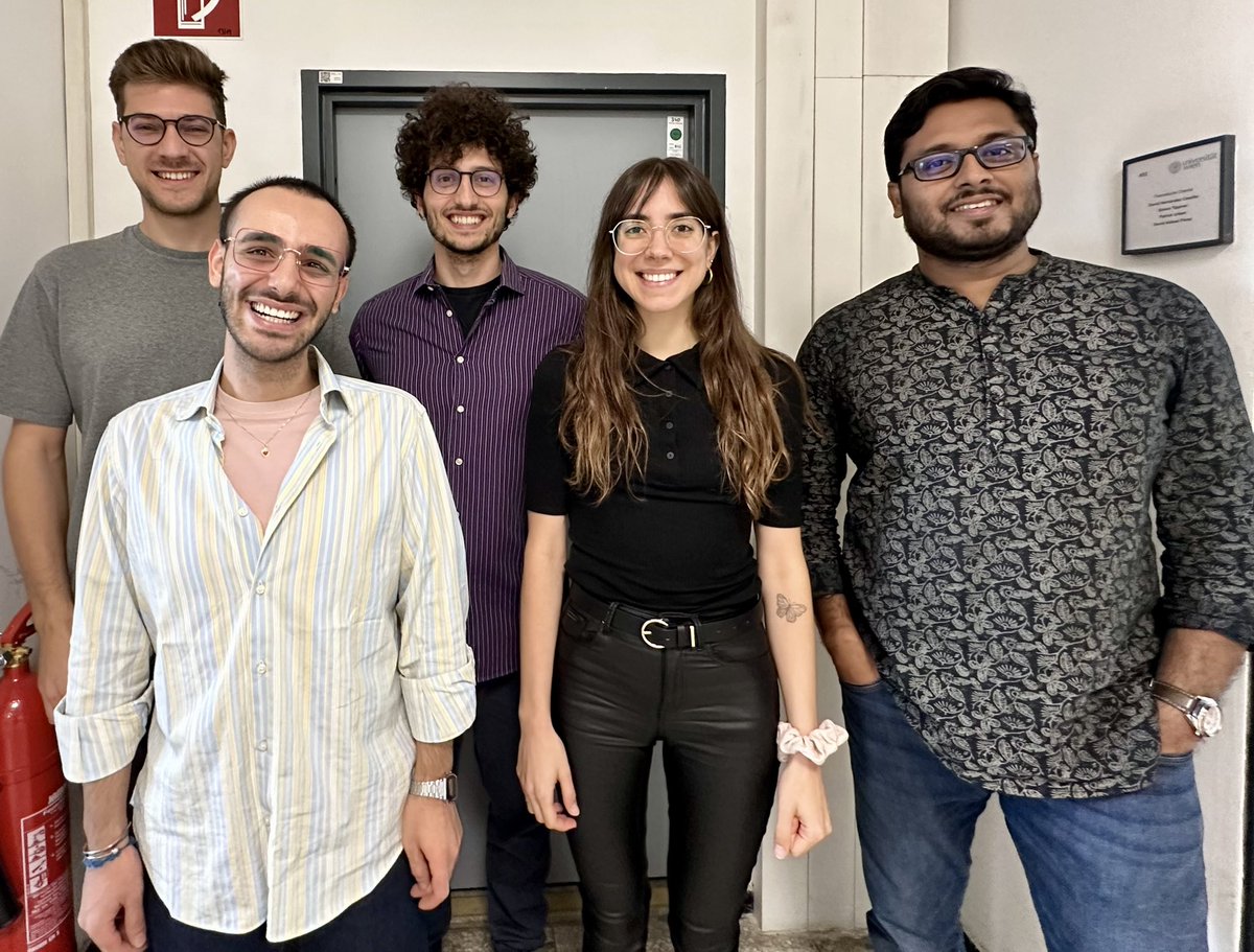 theo_chem's tweet photo. ☀️☀️So happy to welcome many new members in the group these days! 
Hans Georg , Umberto, Marziogiuseppe, Meritxell and @GaurabGanguly2 

Great science awaiting with you!
@stem_univie @ItodysC &amp; #LPCT @tremb @cata_light @MSCActions https://t.co/sLxCHzLGKG