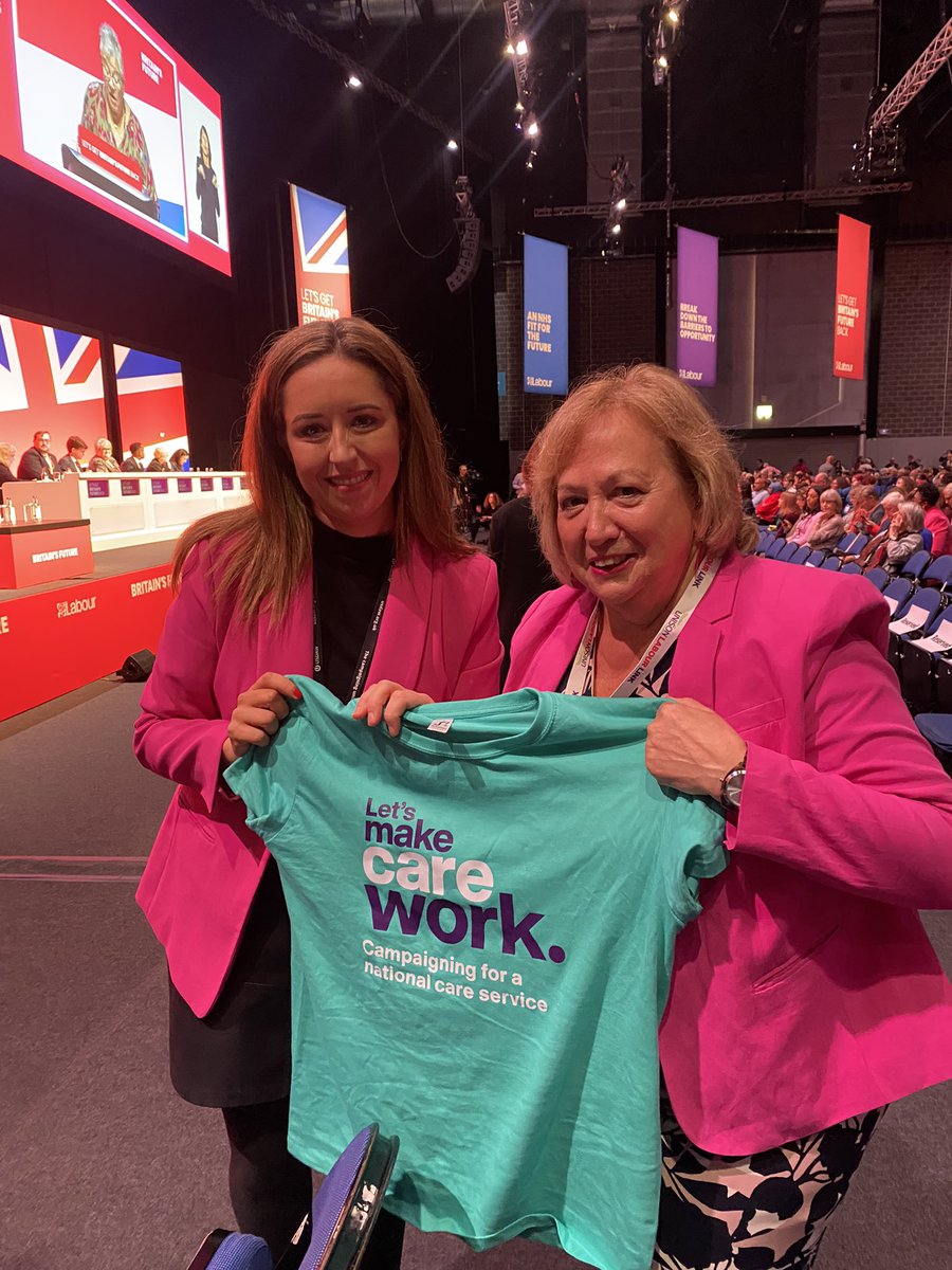 Proud to move UNISON’s motion on social care, and seconded by the fantastic PPC for Doncaster Central, Sally Jameson. 

It must now be our shared mission, that in the years ahead, we will be celebrating the birth of a National Care Service, and we can look back and say, “we built