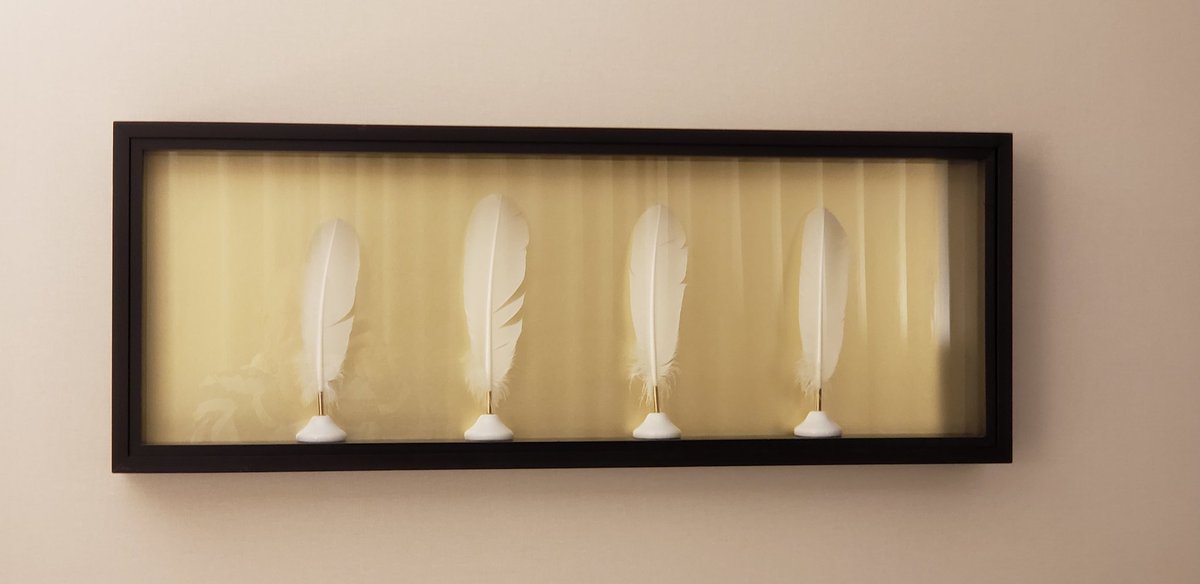 howappealing's tweet photo. As coincidence would have it, my pre-#SCOTUS hotel room features actual quill pen art. https://t.co/5fcNvyszC1