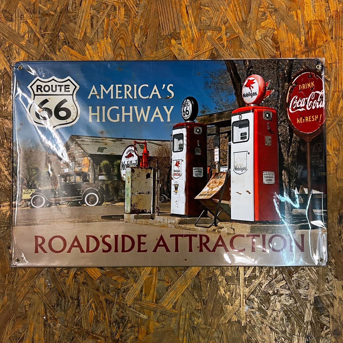 usd_yokohama's tweet photo. シカゴ〜サンタモニカまで
Route 66 を車で走ってみたいですね〜
#ForSale
#通販OK
#ティンサイン
#ティン看板
#TinSign
#アメリカン雑貨
#Route66
#ルート66 https://t.co/Vlolsz7HPY