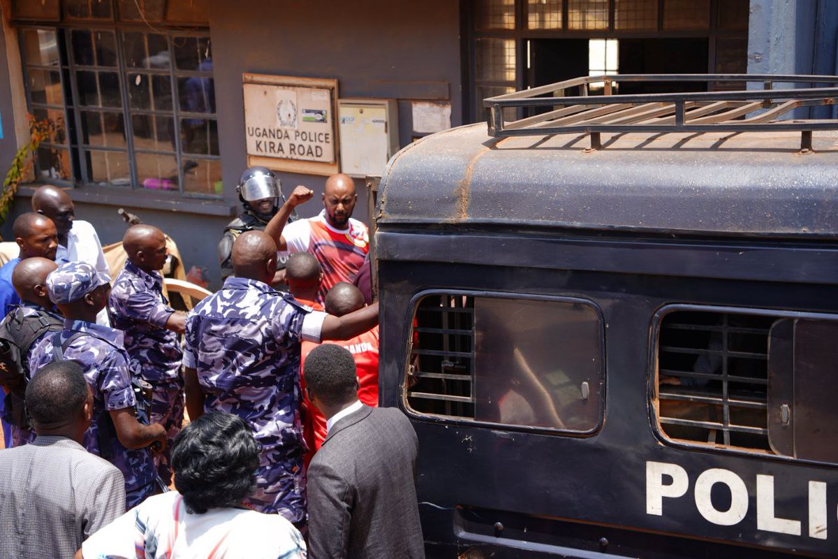 HEBobiwine's tweet photo. Bishop William Tomusange who had come to join us in prayer for the souls of our comrades whose lives the regime ended has also been arrested. He joins comrade Pastor Muwanguzi Andrew, and other leaders who were taken in earlier. #WeAreNotFree #FreeAllPoliticalPrisoners #BringBackOurPeople